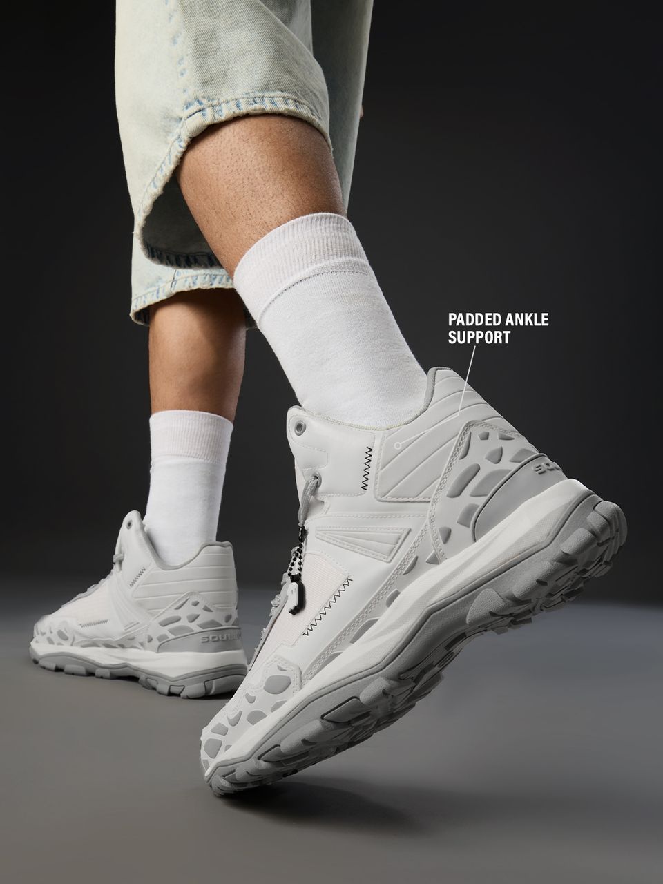 Unisex High-Top Chunky Streetwear Sneakers – Breathable Cushioned Casual Shoes