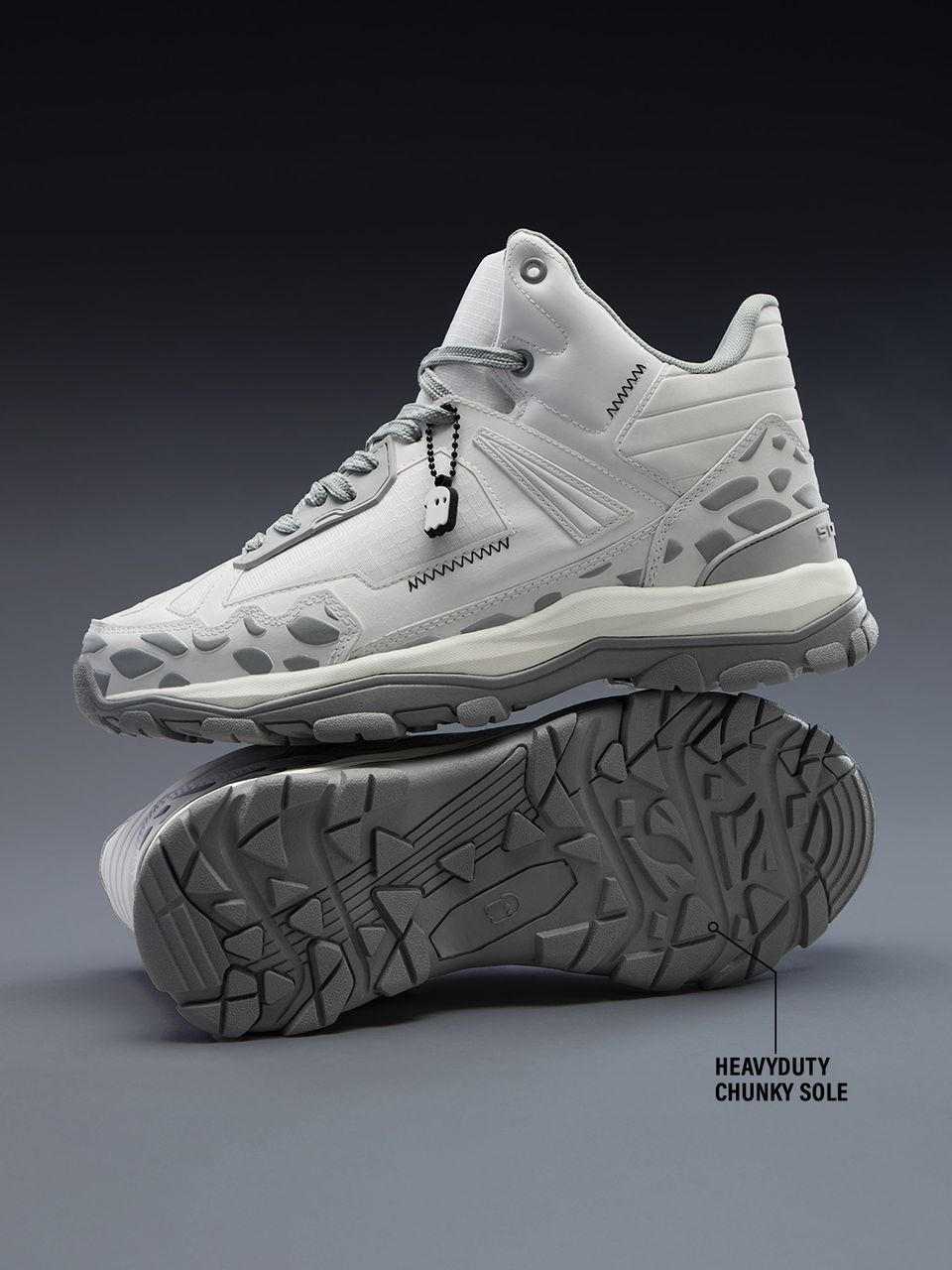 Unisex High-Top Chunky Streetwear Sneakers – Breathable Cushioned Casual Shoes