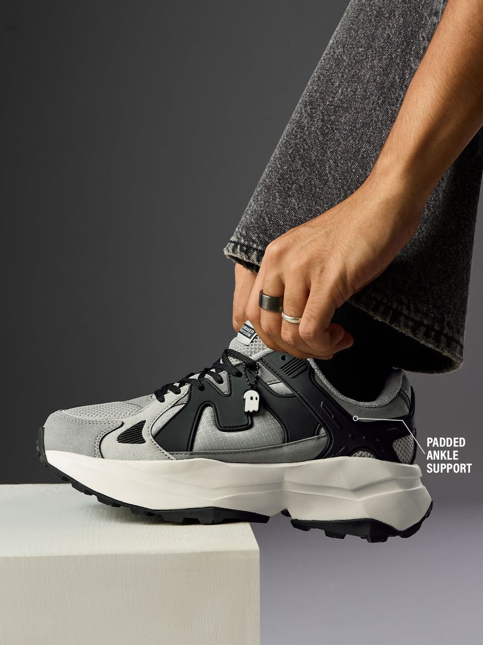 Unisex Chunky Streetwear Sneakers – Breathable Mesh Casual Shoes with Cushioned Sole